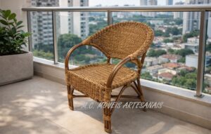 Móveis de Fibra Natural Rattan, Móveis em Apuí e Móveis de Vime Poltrona cuba em fibra natural